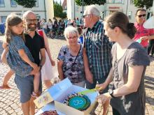 Kuchen beim Abschluss Stadtradeln