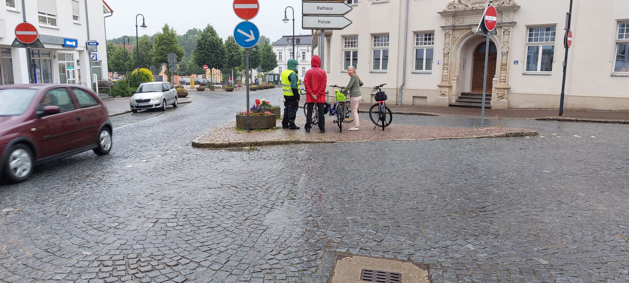 Zufahrt zum markt
