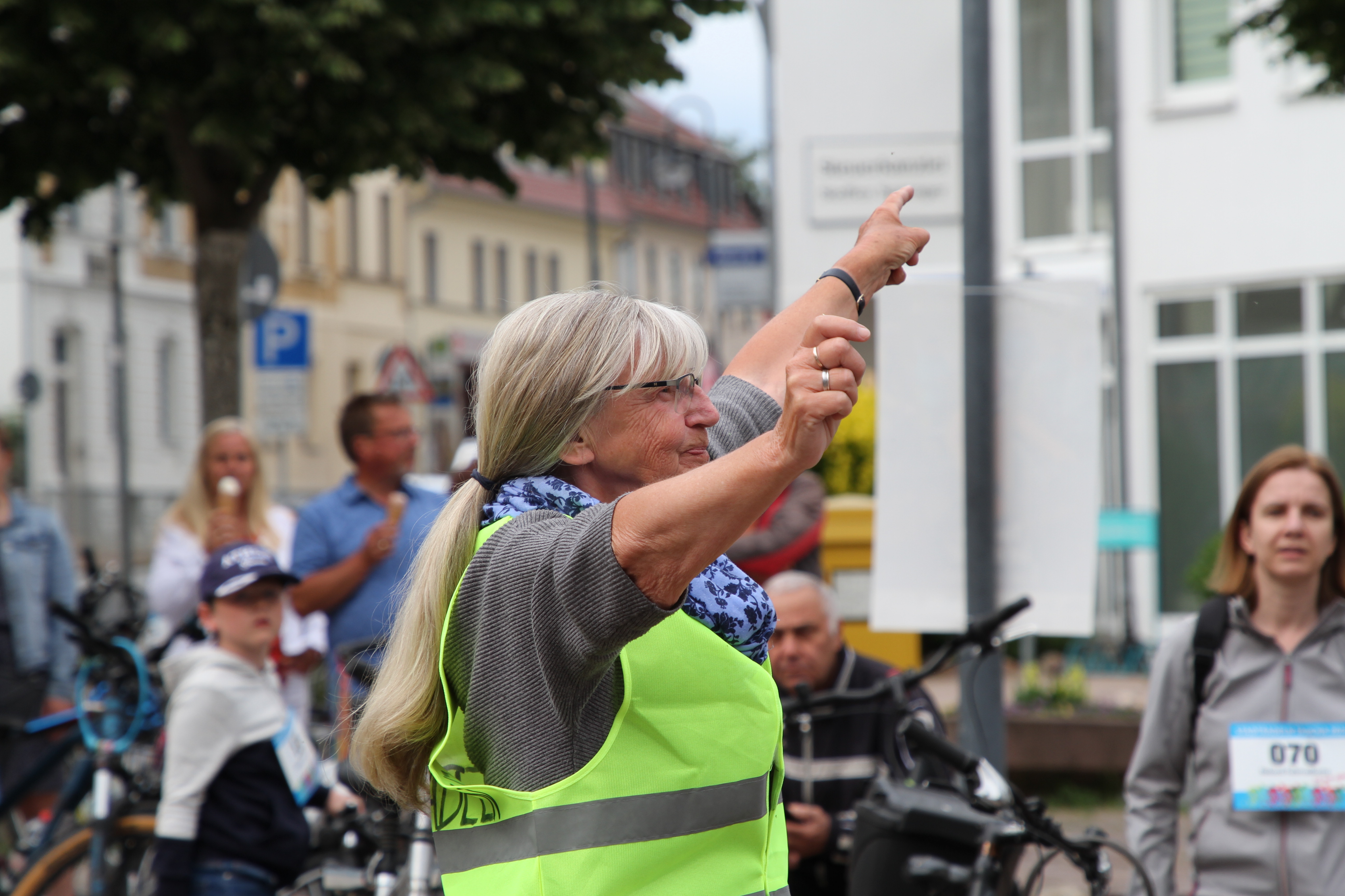 Rekordversuch zur Fahrradkette am 2.6.2023 in Taucha