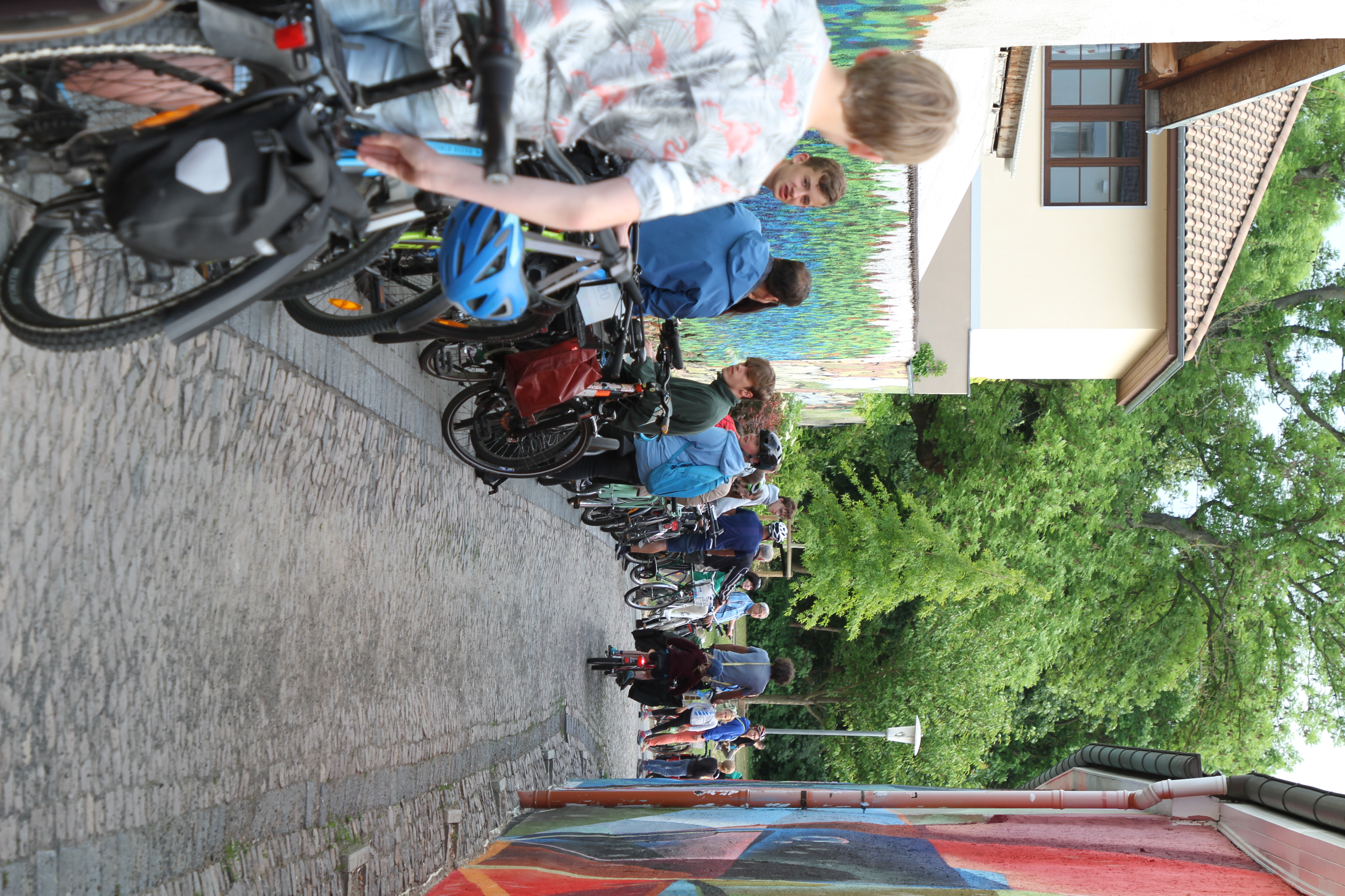 Rekordversuch zur Fahrradkette am 2.6.2023 in Taucha