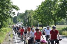 Fahrraddemonstration für bessere Fahrradinfrastruktur in Taucha