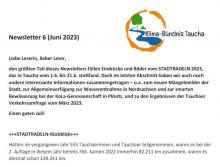 Vorschau auf die erste Seite des Newsletters Juni 2023