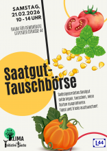 Gemüse und Saatgut für die Saatgut-Tauschbörse