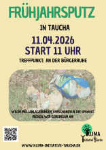 Plakat Frühjahrsputz 11.04.2026, 11 Uhr in Taucha