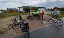Radelpause am Schladitzer See