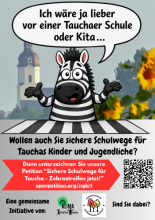 Plakat Zebrastreifen